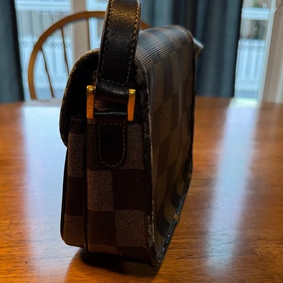 Fendi Black and Brown Checkered Crossbody Bag - Picture 7 of 8